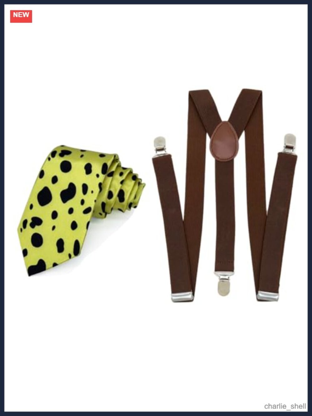 Polyester Necktie and Suspenders Anime Cosplay Accessories